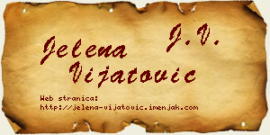 Jelena Vijatović vizit kartica